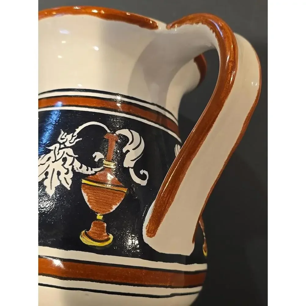 Siena Italy Deer Stag Small 6" Pottery Pitcher Creamer - Picture 5 of 5